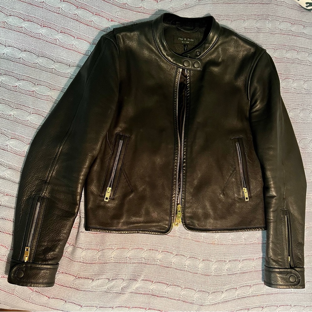 Rag & bone genuine leather jacket